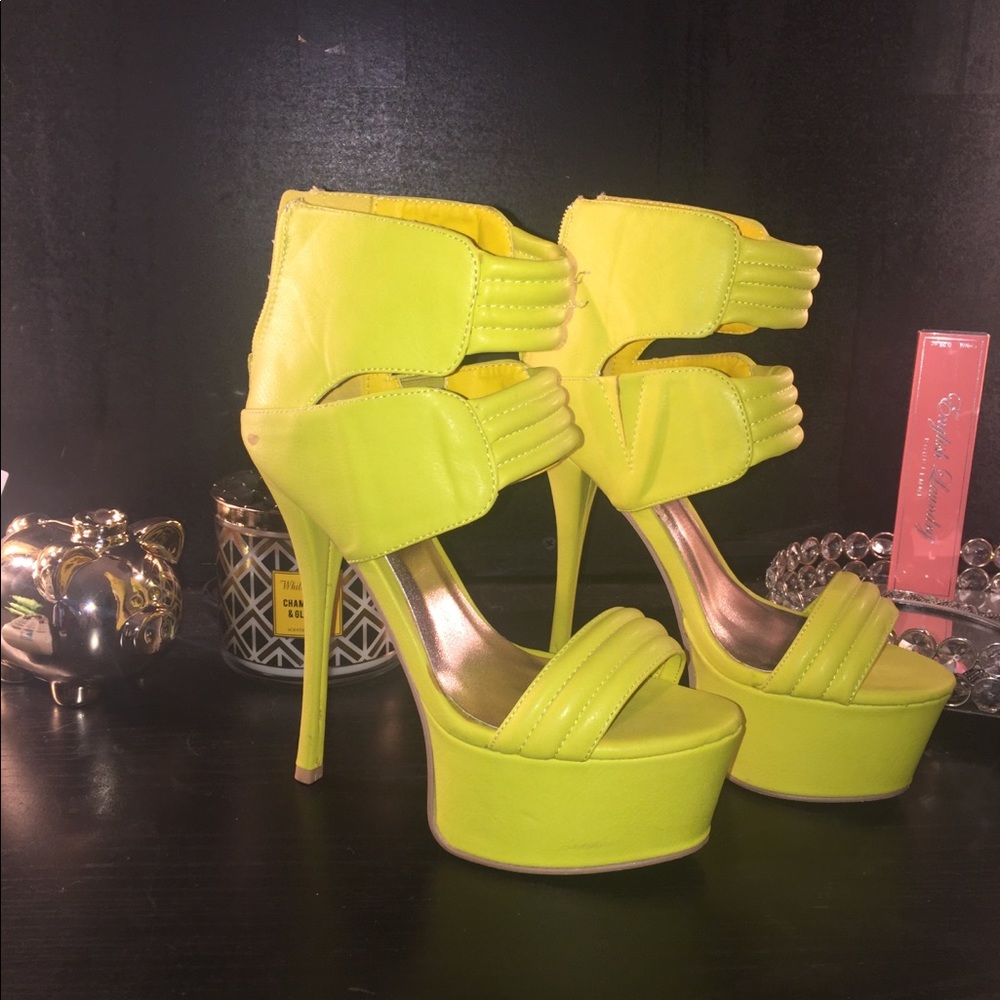 Yellow heels